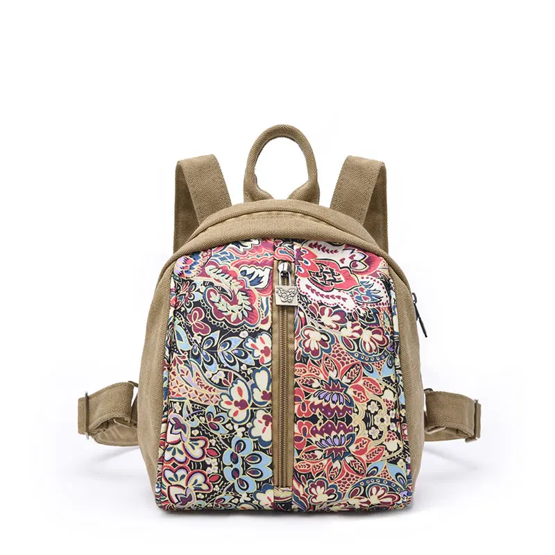 

Backpack female 2019 new Korean ins small bag simple wild student bag canvas backpack bag
