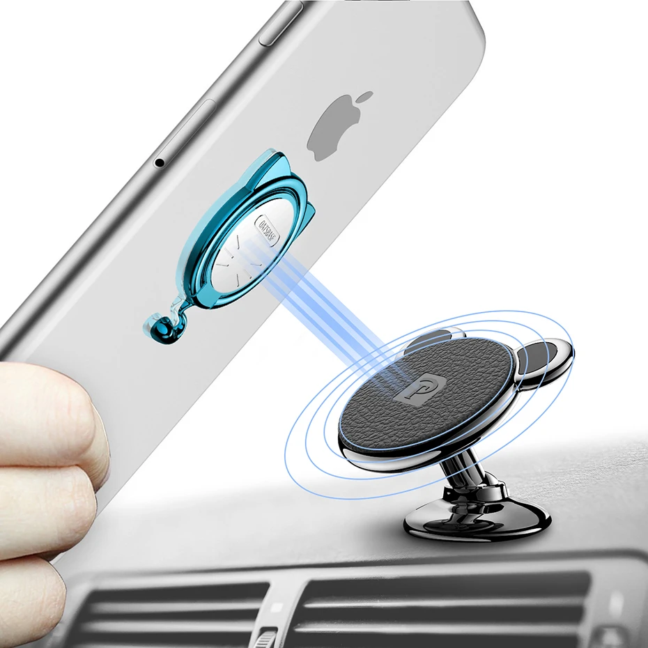 Для iPhone XS Max X samsung, держатель для всех смартфонов, маленький медведь, вращающееся на 360 градусов кольцо-держатель на палец, подставка для мобильного телефона