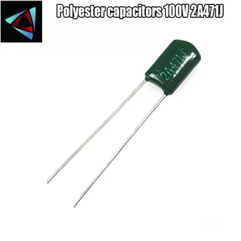 

40pcs Polyester film capacitor 2A471J 100V 470pF 0.47nF