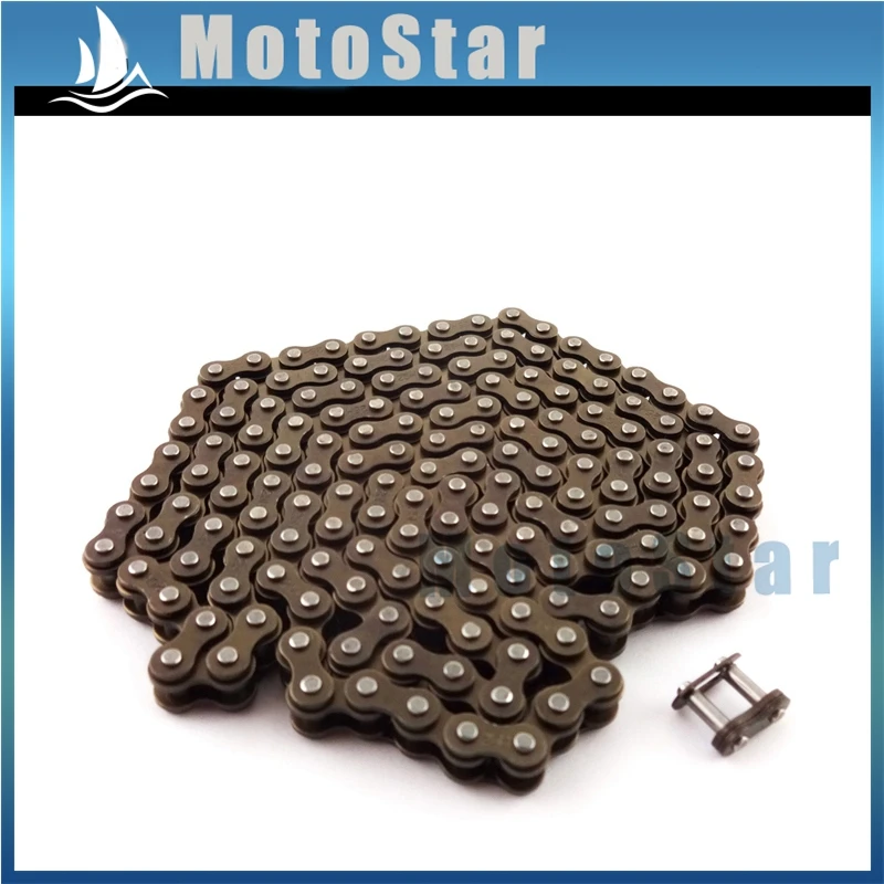 25H 158 Links Sprocket Chain With Spare Master Link For 47cc 49cc 2 Stroke Pocket Bike Dirt ATV Quad 4 Wheeler Mini Moto