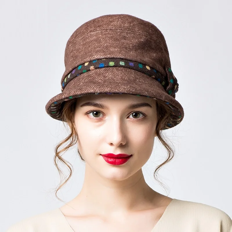 Женская модная зимняя шапка, Женский умывальник, берет для девочек, теплая одежда для отдыха, милая британская шерстяная шапка, шапка для путешествий, складная B7815