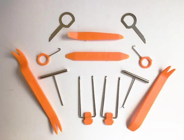 

12pcs/lot auto dash board removal tool, car audio repair tool for kia, mazda, hyundai,free shipping