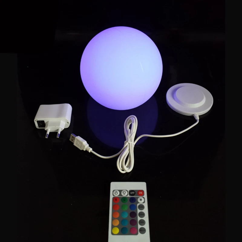 Skybesstech 12 см RGBW волшебный светодиодный шар ночные светильники 16 цветов Изменение батареи с 24 клавишами дистанционного управления 1 шт