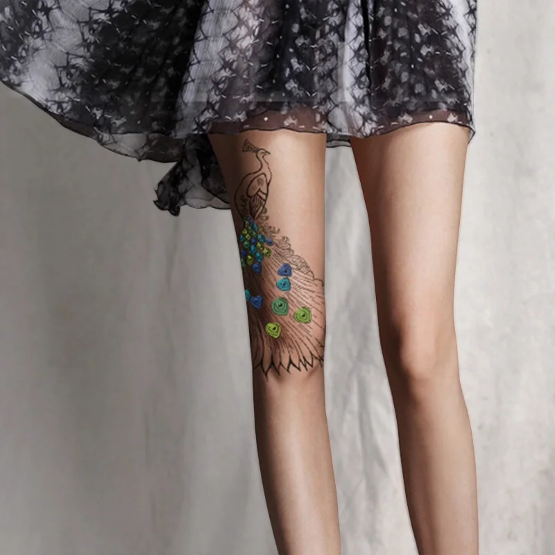 

RUIN Promotion Ultra-thin Sexy Pattern Printed Women's Tights Personality Fake Tattoo Pattern Flesh-colored Female Pantyhose