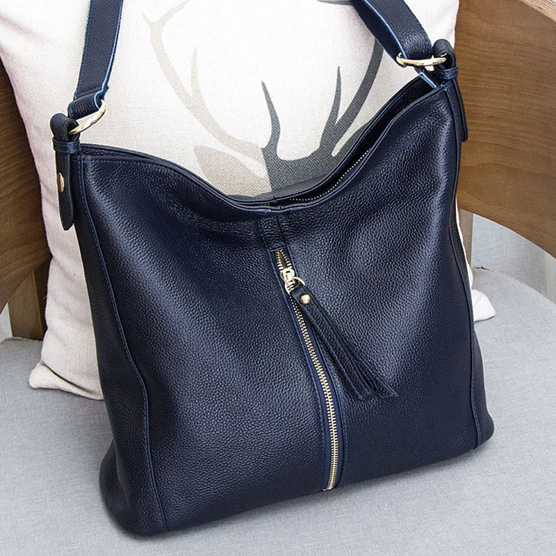 

Genuine Leather Fashion Ladies Handbag Luxury Women Designer Shoulder Bags Large Messenger Crossbody Bag Female Elegant Totes