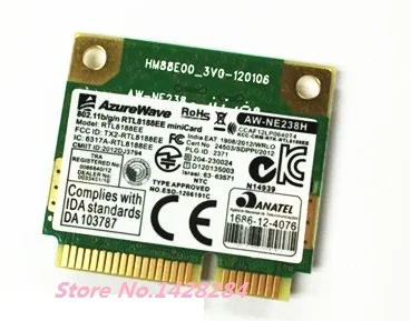 

SSEA New original Laptop Wireless Card for RealTek RTL8188ce RTL8188EE Half Mini PCI-E 802.11 b/g/n 150Mbps Free Shipping