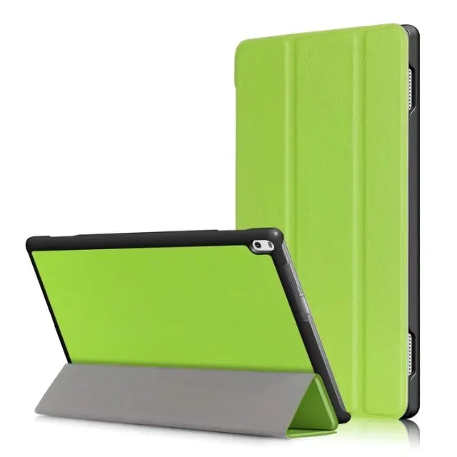Искусственная кожа Стенд чехол для lenovo TAB4 Tab 4 10 плюс TB-X704 TB-X704F TB-X704N TB-X704L 10," Tablet+ 2 шт Экран протектор - Цвет: Green