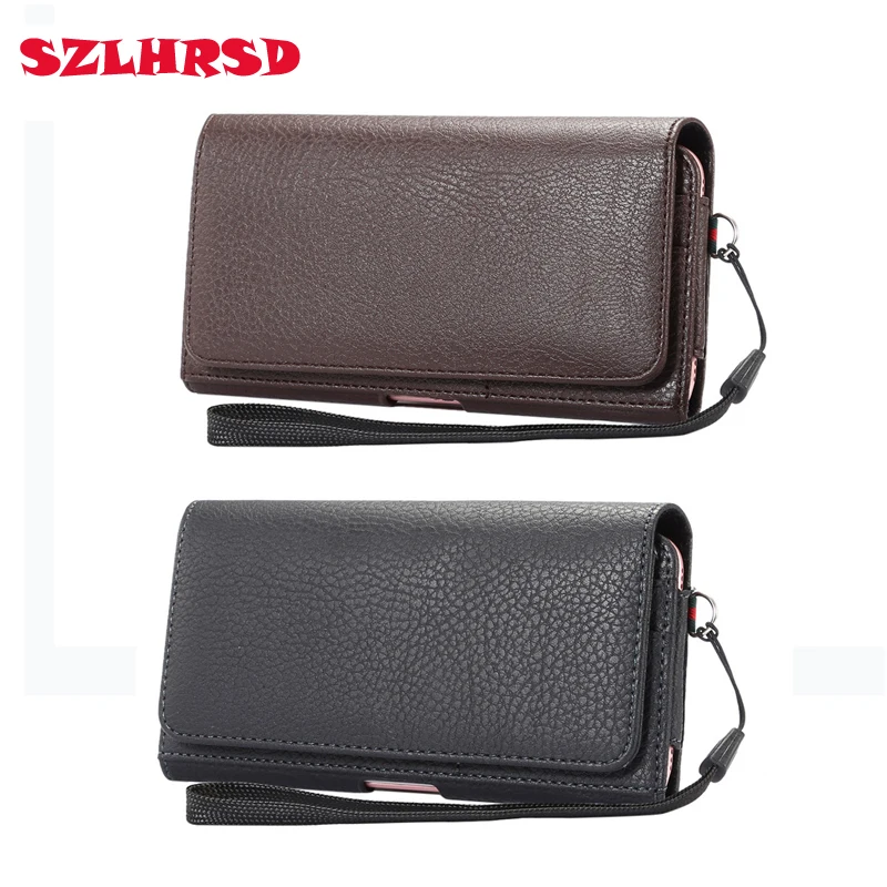 Men Belt Clip Leather Pouch Waist Bag Phone Cover HomTom C13 Case HT16S S99i C1 C2 C8 H10 H5 S12 S17 S8 S9 Plus | Мобильные телефоны