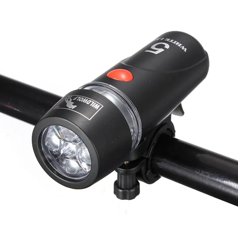 

Energy Saving Bike 5LED Front Light Bicycle Flashlight Headlight Bike Lamp Torch Safety Light For Bicycle luces led bicicleta