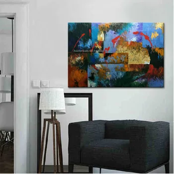 

Canvas acrylic painting cuadros decoration Wall art Pictures for living room home decor modern abstract landscape oil painting83