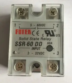 

5-60VDC to 3-32VDC 60A SSR-60DD Solid State Relay Module with Plastic Cover