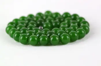 

expensive goodsPure natural Xinjiang Hetian Jade Sheep fat white Jade necklace 10mm free shipping