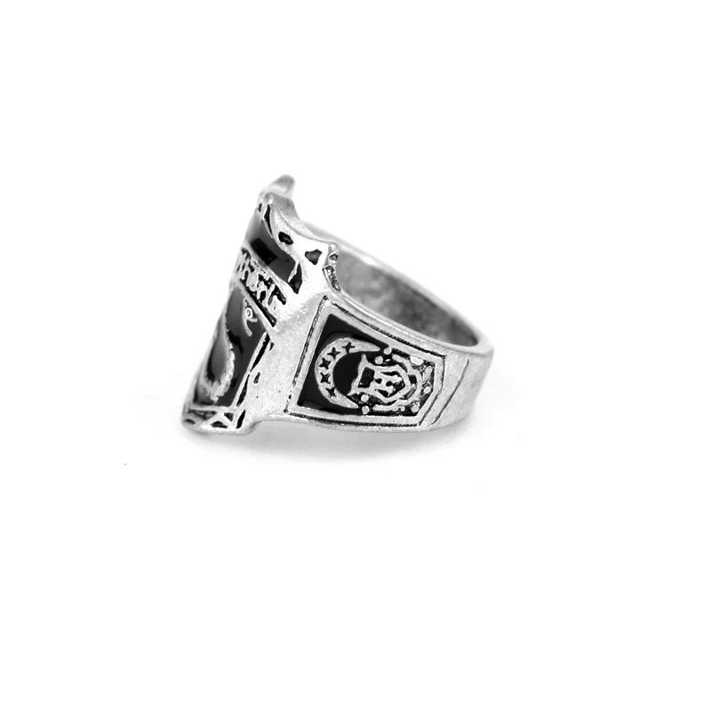 Мода Хогвартс значки, кольцо Хогвартс Bade печать «Дары смерти» кольцо, школа Слизерин стимпанк для женщин/мужчин коктейльное кольцо