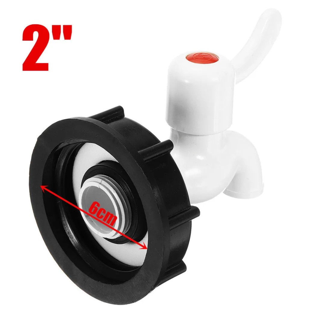JX LCLYL 2 ''S60x6 Thread IBC Tank Adapter Tap Connector сменный фитинг клапана|Соединители для