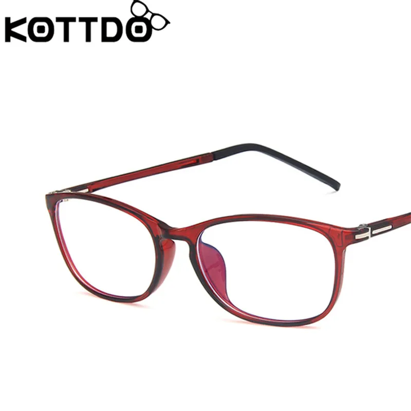 KOTTDO, ультра-светильник, анти-синяя оправа для очков для женщин TR90, прозрачная оправа для очков для близорукости, для мужчин, оправа для глаз, модный дизайн