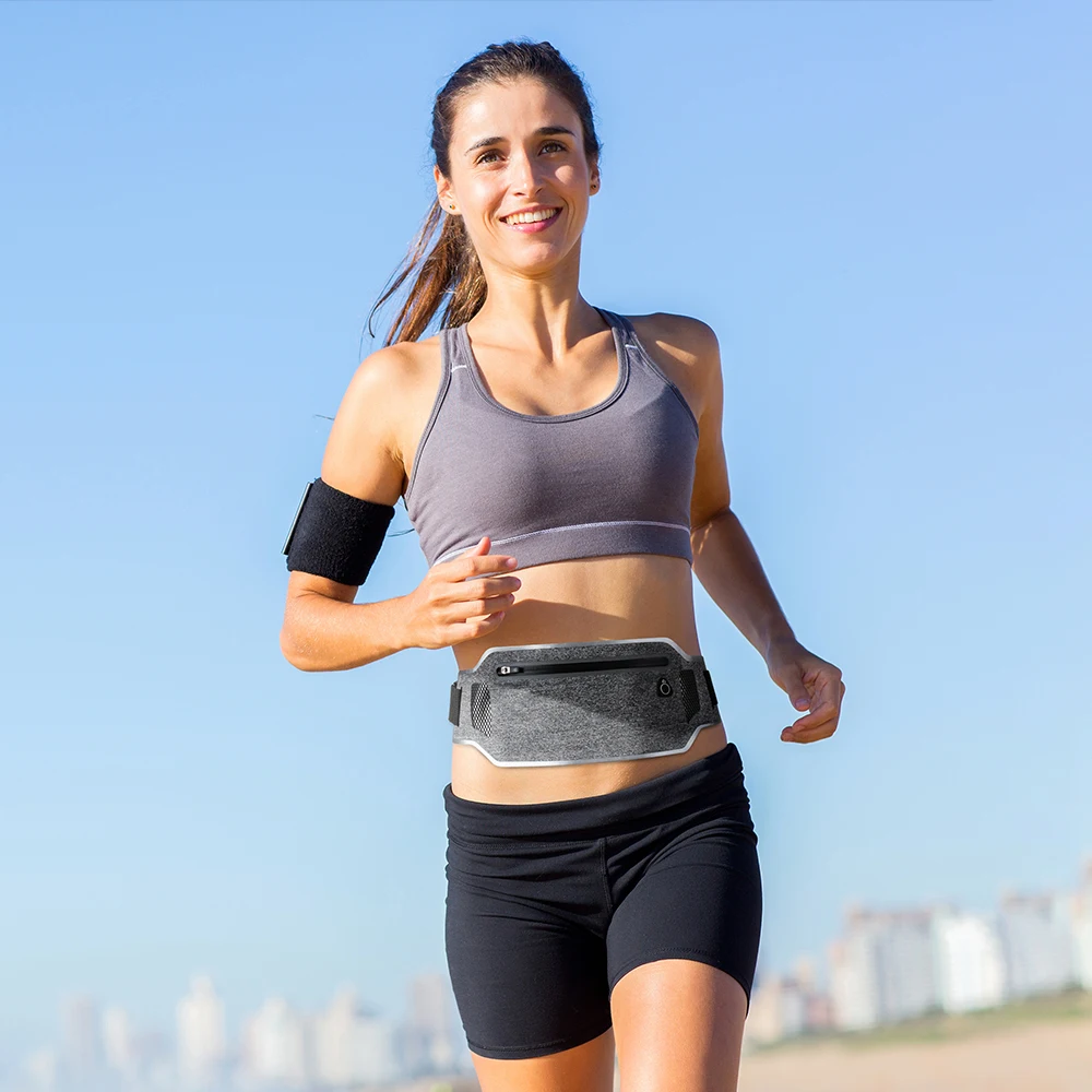 Running Belt Waist Pouch Sport Belt Mobile Phone Men Women With Hidden Pouch Jogging Running Bags Gym Waist Pack accessories