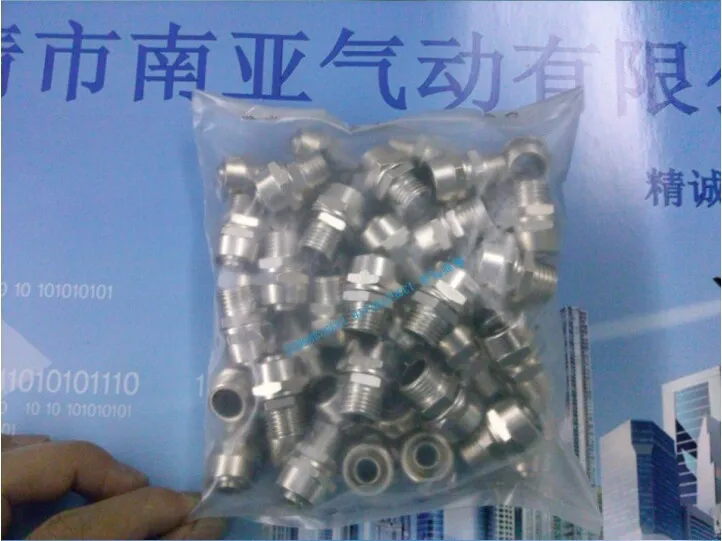 

PC6-02 6mm thread 1/4" air straight hose fitting Pneumatic Connectors One touch tube quick pipe connector