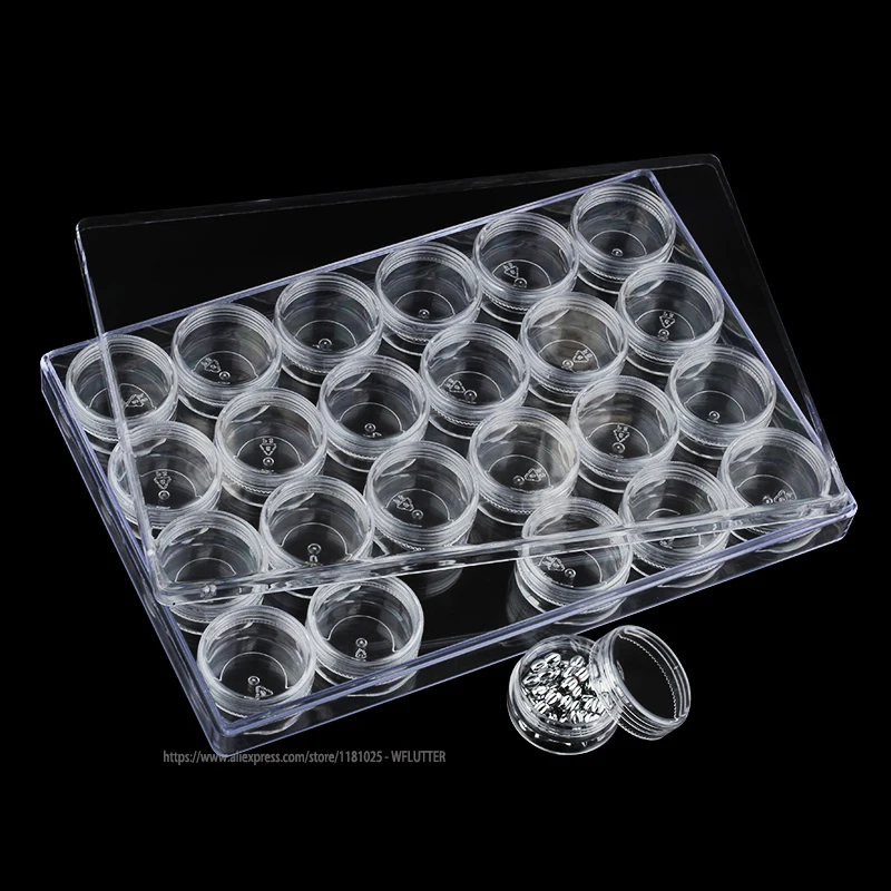 High Quality 24 & 12 Grids Clear Acrylic Jewelry Display Tray Gem