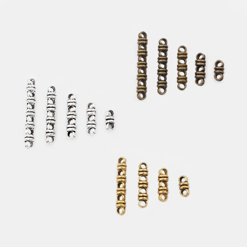 10 pcs Antique Bronze//Gold 2//3//4//5//6 Holes Separator Spacer Connectors Crafts