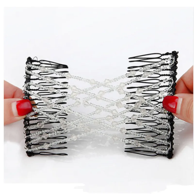 Flexible Butterfly Hair Clip Magic Elastic Hair Comb Women Hair Styling Tools Comb Professional Hair Brush Fashion Headband