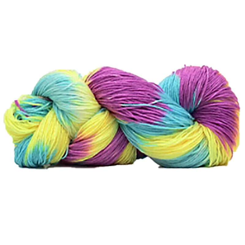 Mix-Colored Knitting Crocheting Thread Hand Knitting Super Soft Acrylic Anti-Pilling Fibre Dyed Yarn