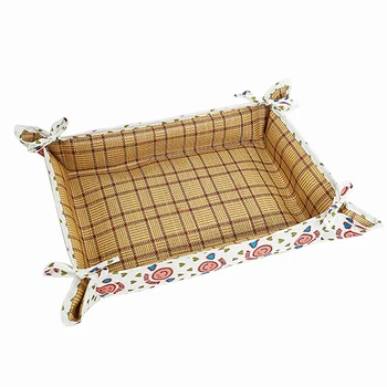 

New Summer Cool Dog Bed Printing Cooling Rattan Pet Mats Double Side Use Puppy Nest Summer Sleeping Mats for Cat Pet Accessories