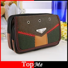 Мужская поясная сумка для мобильного телефона, Мужская крышка, круглая молния, кошелек для монет, тканевая водонепроницаемая сумка хорошего качества, Повседневная поясная сумка, сумки