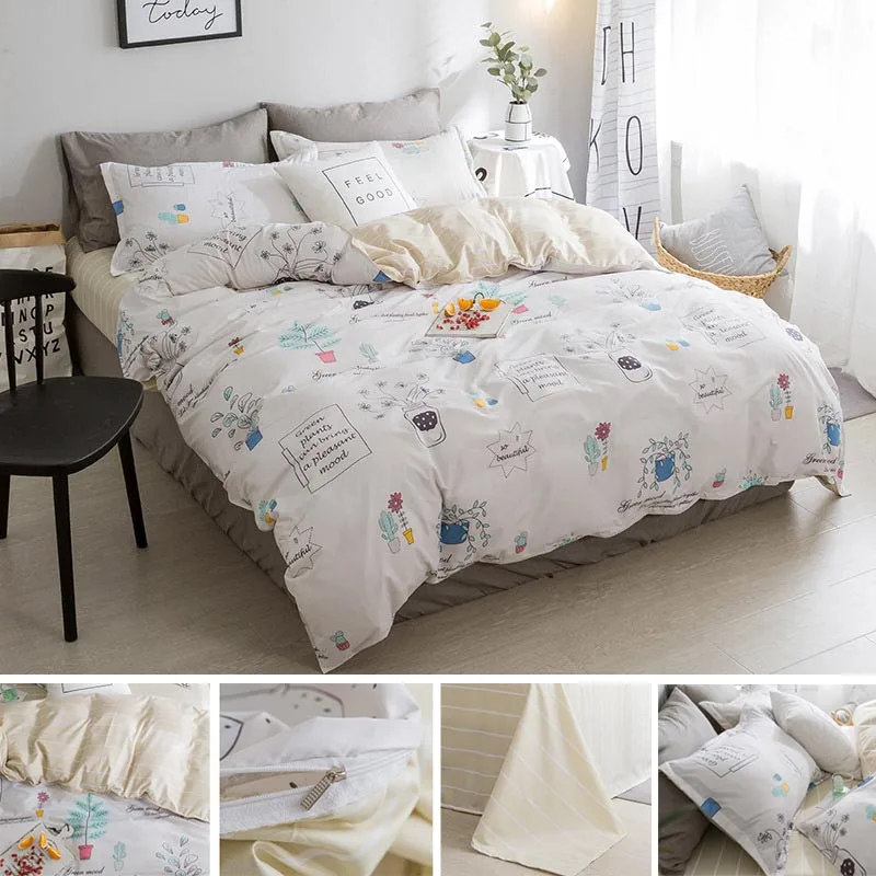 

Baby bedding 4 sets of bed kits Including Bed sack Quilt cover and Pillows