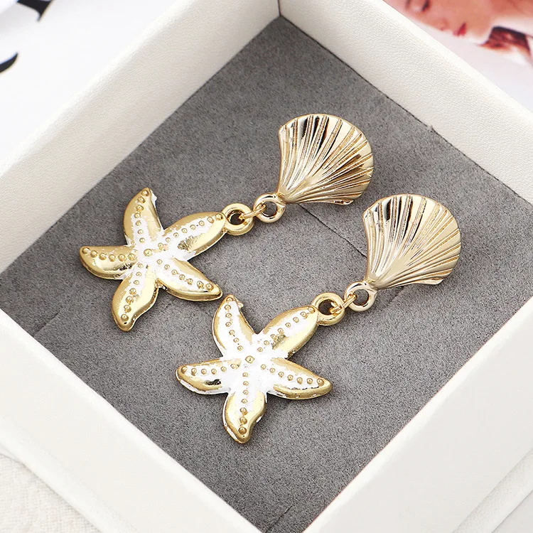 2019 Новые Морские животные модные ювелирные изделия творческая личность золотая