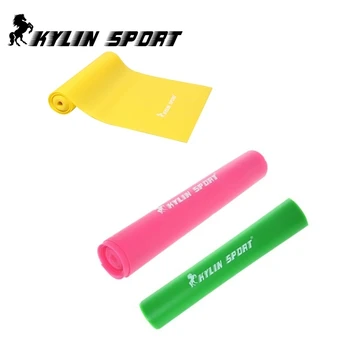 

1.5m Set of 3 Strengthen muscles training resistance bands fitness power exercise for wholesale and free shipping kylin sport