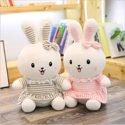 Прекрасный кролик носить платье плюшевые игрушки плюшевые куклы кролика успокоить Спящая кукла подруги подарок