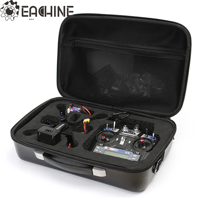 

Realacc RC Multirotor Spare Part Handbag Suitcase Black Backpack Bag Hardshell Case For Eachine Wizard X220 FPV Racing Drone