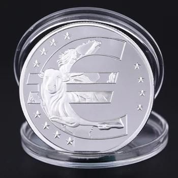 

EU 12 Countries Member Silvery Commemorative Challenge Coin Physical Token