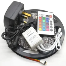 5M 3528 Non-Waterproof SMD LED Strip 300 leds 5m 3528 rgb led +24keys controller+12v2a Power adapter