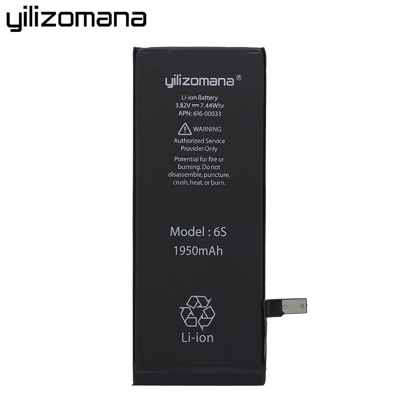 YILIZOMANA оригинальный сменный аккумулятор для телефона Apple iPhone 6S 6s Высокая емкость