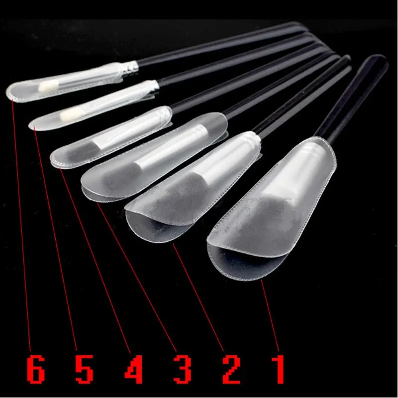 Buy 6pcs/set Useful Brushes Protector Transparent Make Up Cosmetic Brushes
