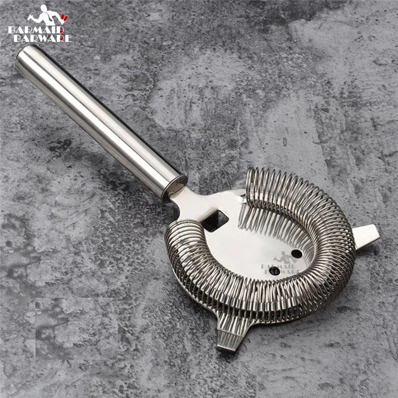 

Barware Stainless Steel Commercial Hawthorne Cocktail Bar Strainer