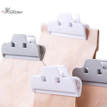 

OYOURLIFE 2pcs Reusable Large Bag Clips Food Snack Storage Sealing Clip Multifunction Home Sealer Clamp Kitchen Gadgets