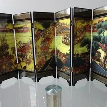 Tnukk(мини) Изысканный Китайский Классическая 6-части складной Экран окрашены Цинмин живопись