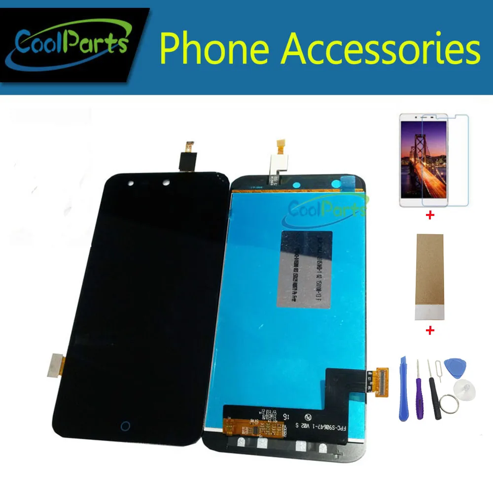

1PC/Lot High Quality For ZTE Blade X5 Blade D3 T630 LCD Display Screen +Touch Screen Digitizer Black Color With Kits