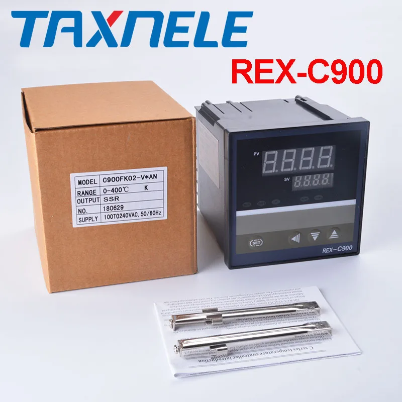 

220V Oven Temperature Controller REX-C900 C900 Thermocouple PT100,K Universal Input Relay Output SSR output 96*96mm Thermostat