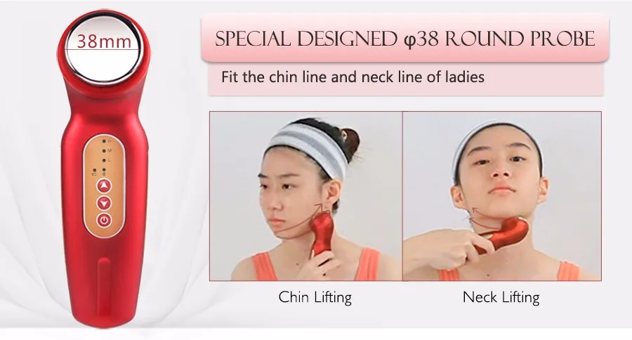 7 frequency portable ultrasound physiotherapy slimming pimple remover