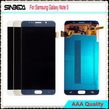 Sinbeda LCD Display Untuk Samsung Galaxy Note 5 N9200 N920F N920T N920A N920V N920C LCD Display Touch Screen Digitizer Penggantian