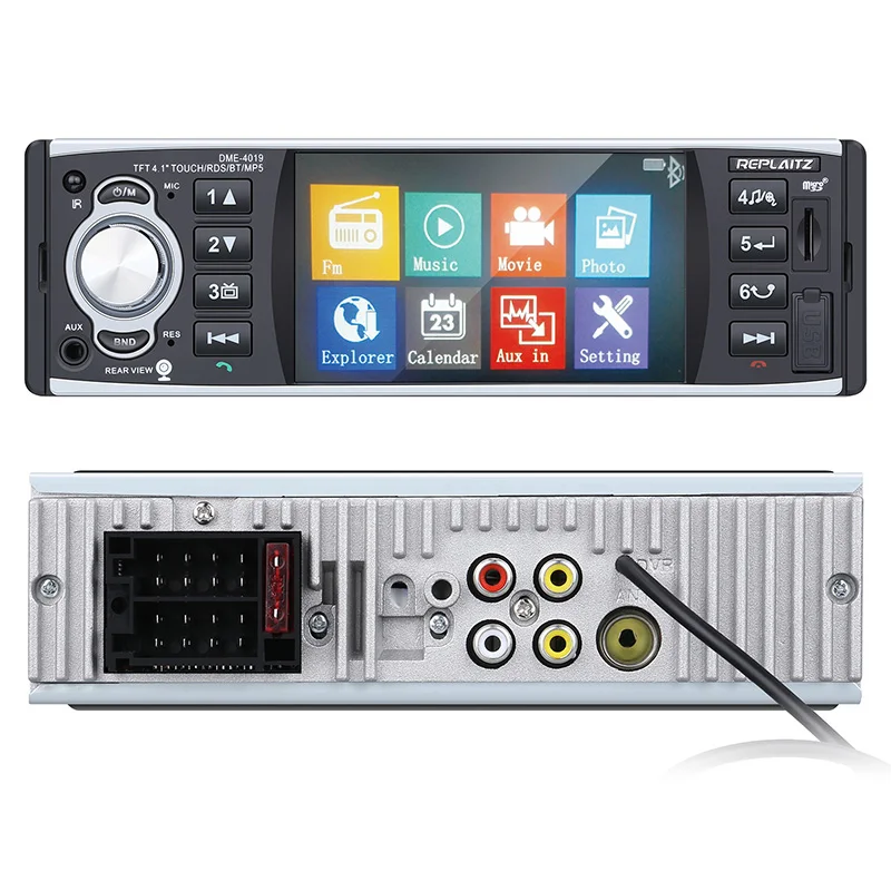 Автомагнитола 4019 1 Din MP5 плеер 4 дюймовый сенсорный экран HD Bluetooth RDS FM AUX USB TF