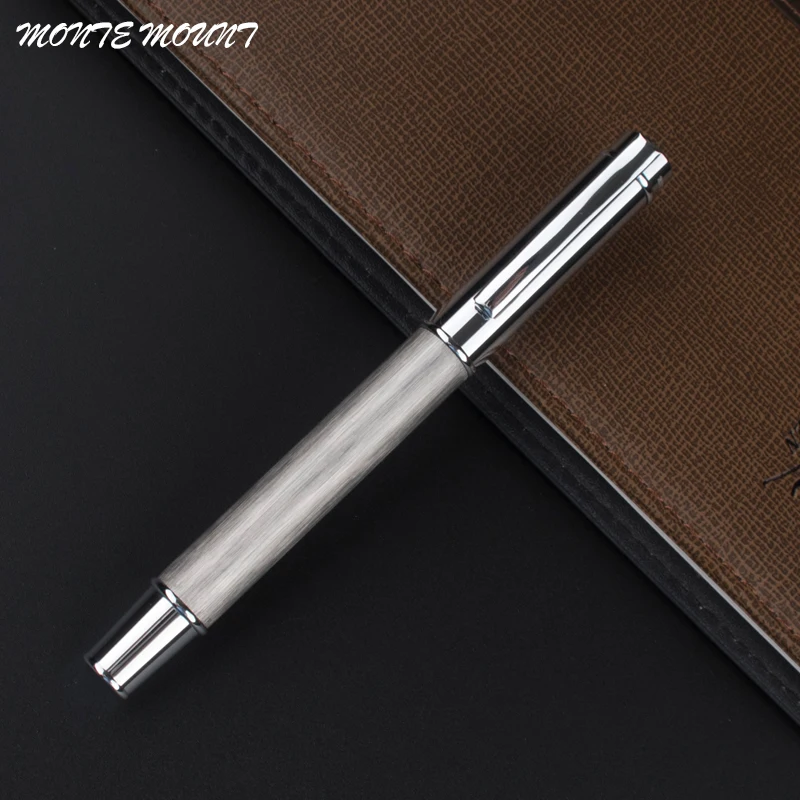 

top design Grey mahogany material roller ball Pen with luxury school Office executive Writing ball pen