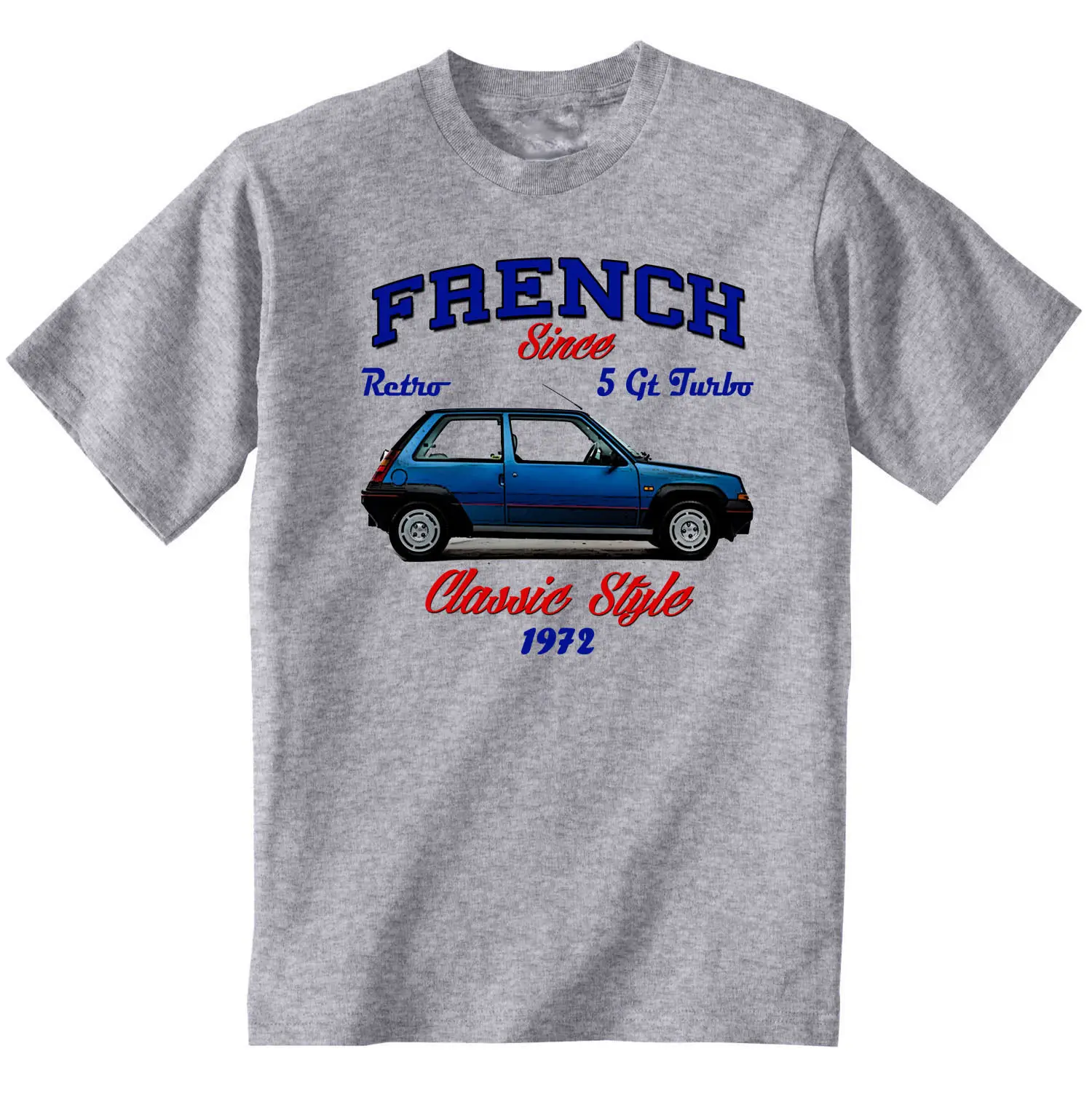 

VINTAGE FRENCH CAR RENAULT 5 GT TURBO 1 - NEW COTTON T-SHIRT mens pride dark t-shirt white black grey red trousers tshirtcroatia