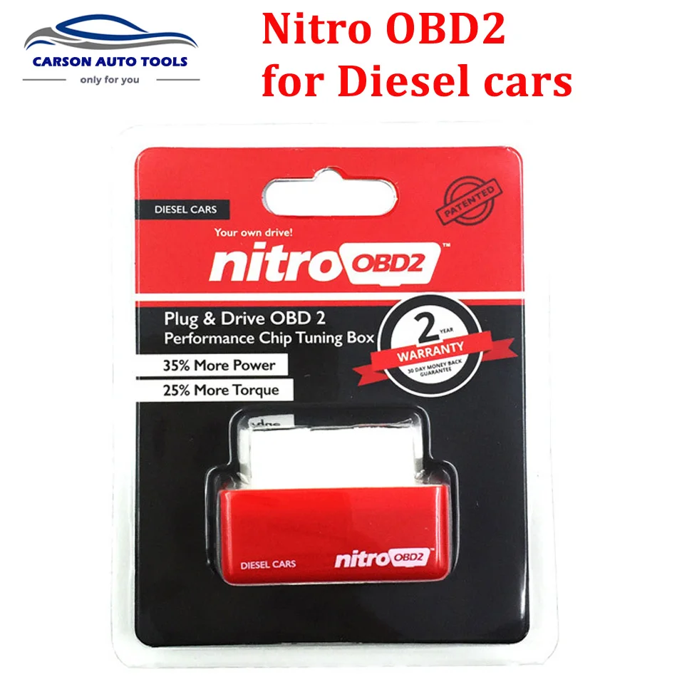 

2017 new NitroOBD2 Diesel Car Chip Tuning Box Plug and Drive OBD2 Chip Tuning Box More Power / More Torque Nitro OBD2