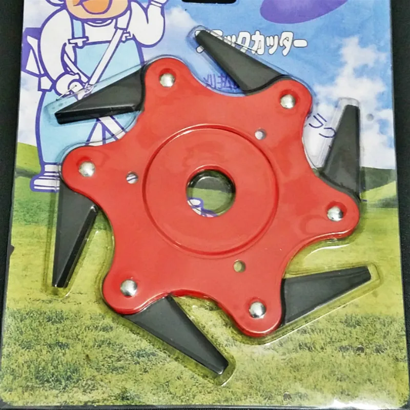 2019 NEWEST 6 Teeth Brush Cutter Blade Trimmer Metal Blades Trimmer Head 65Mn Garden Grass Trimmer Head For Lawn Mower