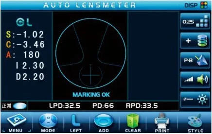 JD2600A автоматический Lensmeter цифровой объектив метр Lensometer Focimeter 7 ''ЖК сенсорный экран PD УФ принтер