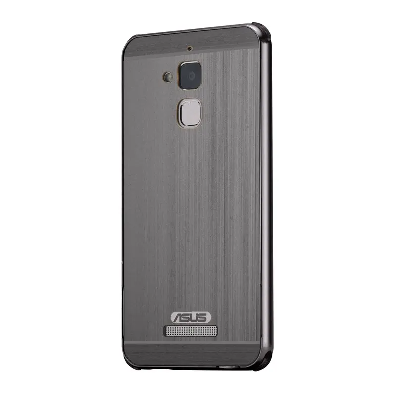 Чехол для Asus ZenFone 3 Max ZC520TL для samsung LG Google алюминиевая металлическая рамка+ акриловая задняя крышка для телефона для ZenFone3 Max Z - Цвет: Серый